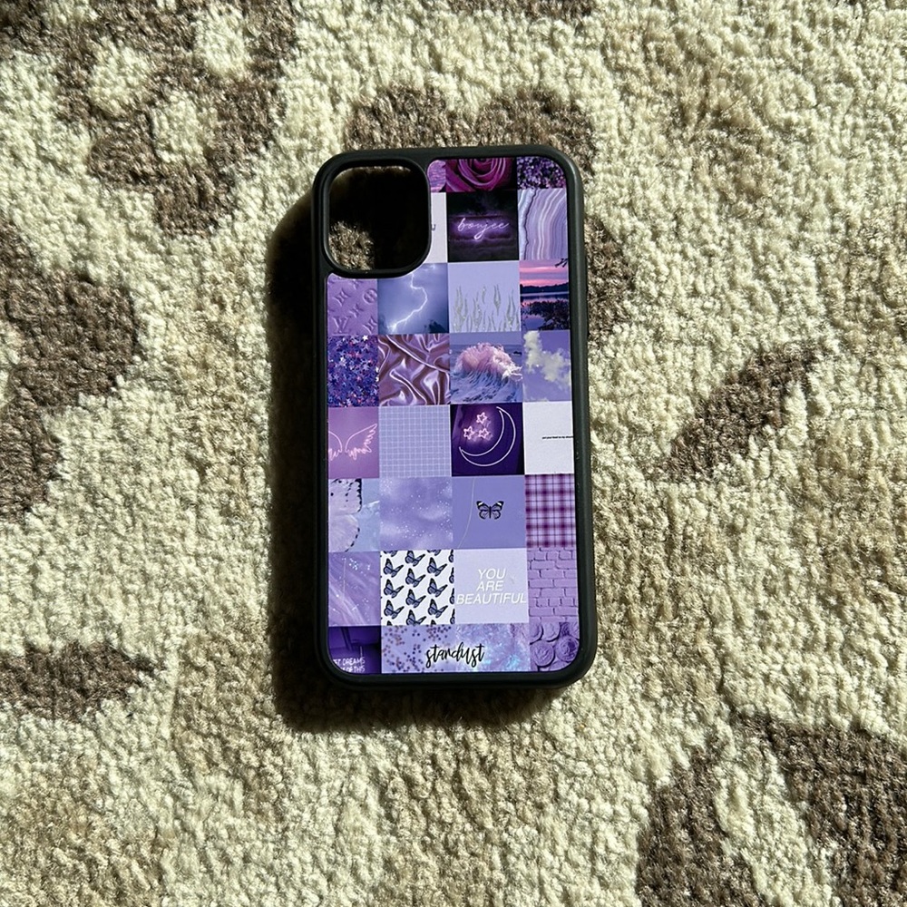 purple preppy phone case